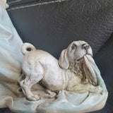 Rare Home Interiors Elana and Scooter Porcelain Statue #12240 13” Tall 2004