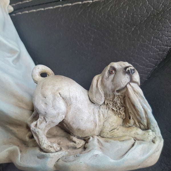 Rare Home Interiors Elana and Scooter Porcelain Statue #12240 13” Tall 2004