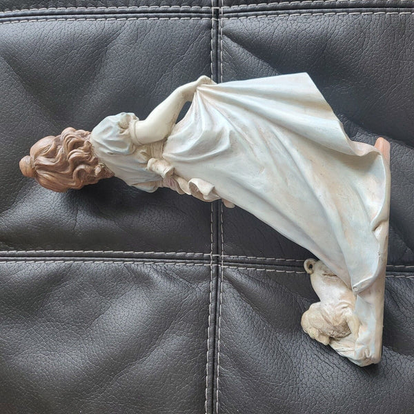 Rare Home Interiors Elana and Scooter Porcelain Statue #12240 13” Tall 2004