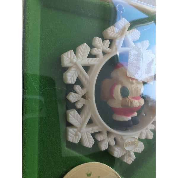 Hallmark Twirl About Snowflake Santa Claus Christmas Vintage 1979 Ornament