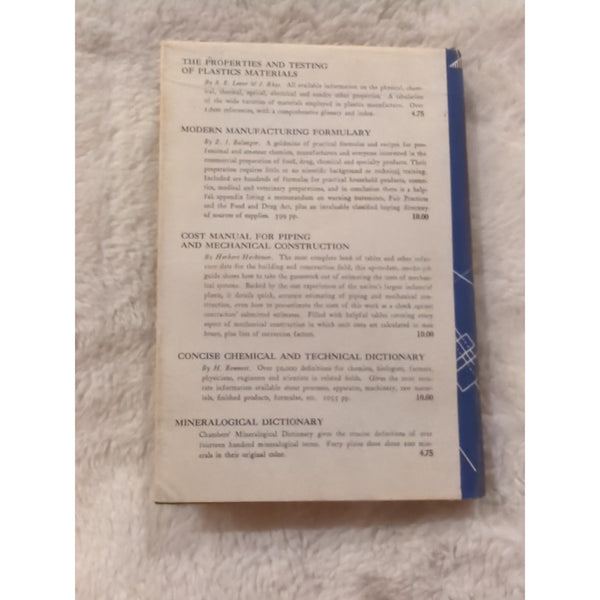 The Engineers Illustrated Thesaurus Herbert Herkimer 1952 HC DJ Vtg 1st Edition