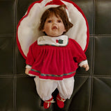 Cathay Collection Vintage Gabriela Porcelain Baby Doll 1 of 5000 Christmas Theme