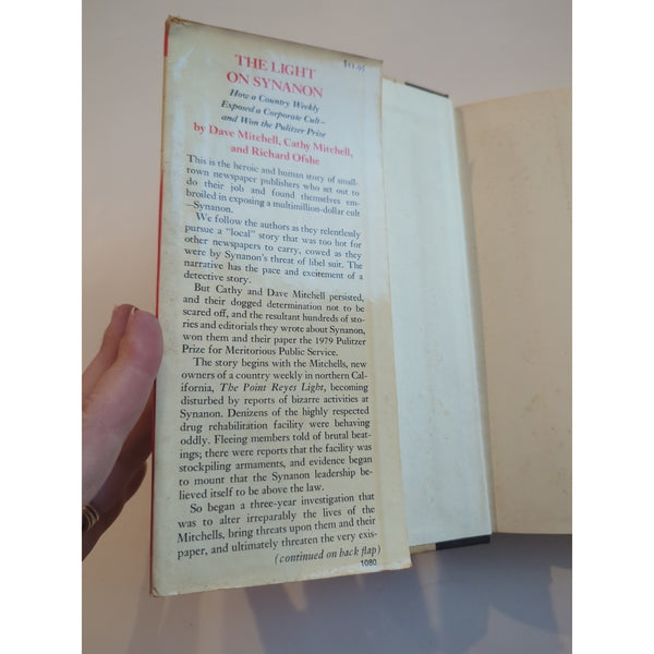 The Light on Synanon by Dave Mitchell 1980 1st Edition HC DJ Vtg Seaview Books