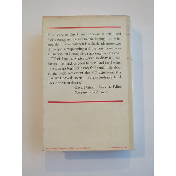 The Light on Synanon by Dave Mitchell 1980 1st Edition HC DJ Vtg Seaview Books