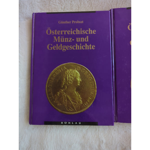 Osterreichische Munz-und Geldgeschichte Austrian Numismatics HC 2 Vols 1994 Vtg