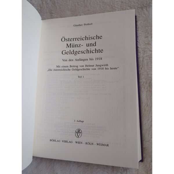 Osterreichische Munz-und Geldgeschichte Austrian Numismatics HC 2 Vols 1994 Vtg