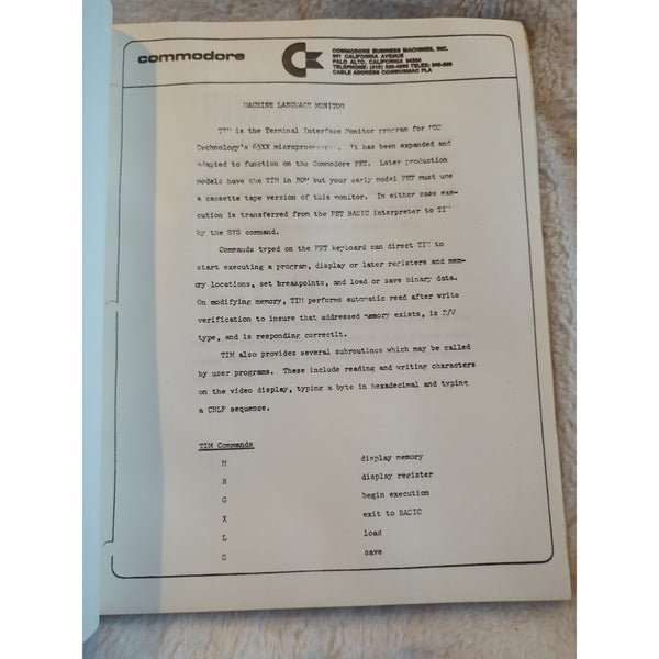 Commodore Complete Programming Coding Usage Manual Large Spiral Bound Repro Vtg