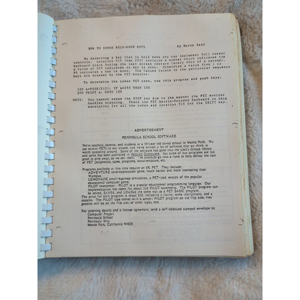 Commodore Complete Programming Coding Usage Manual Large Spiral Bound Repro Vtg