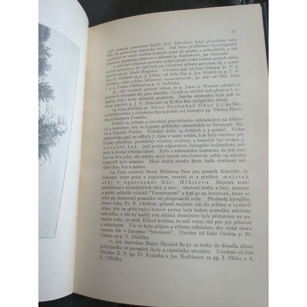 Dejiny Cesko-Národniho Hrbitova V Chicagu Illinois, Od Jeho Zalozeni 1877 HC