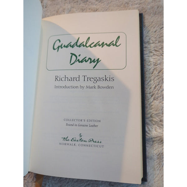 GUADALCANAL DIARY Richard Tregaskis The Easton Press Military History HC Vtg