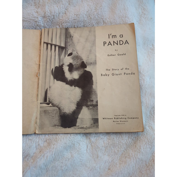 1938 I'M A PANDA The Story of the Baby Giant Panda Whitman Publishing Rough Cond