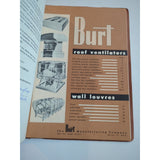 Akron OH  Burt Manufacturing Co Burt Handbook Of Ventilation Data Many Pieces SC