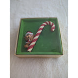 Hallmark 1979 Tree Trimmer Collection A Christmas Treat Ornament Bear Candy Cane