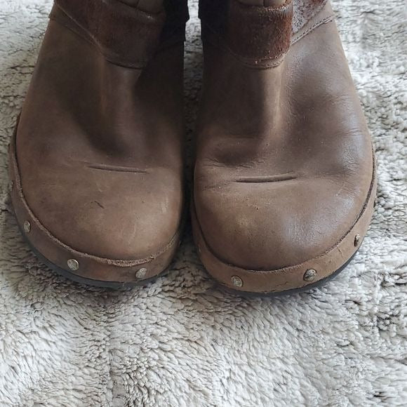 Merrell Luxe Bitter Chocolate Brown Suede Leather Ankle Calf Booties Size 9.5