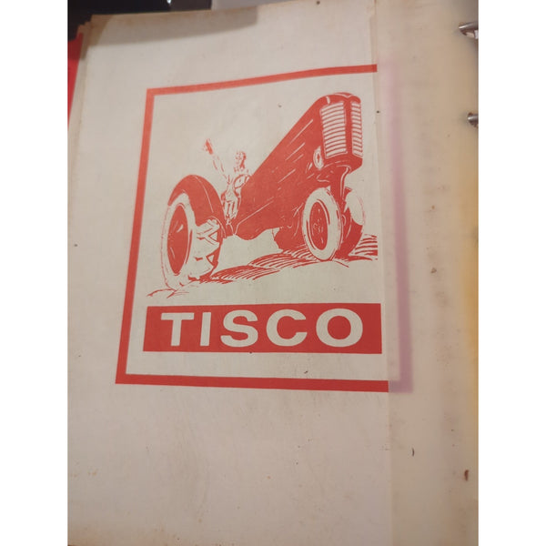 Tisco Tractor Implement Supply Co Price List Tractor Parts List Binder  Vtg
