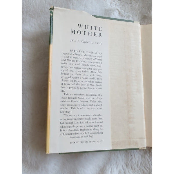 White Mother by Jessie Bennett Sams 1957 1st Edition HC DJ Vtg True Story Love