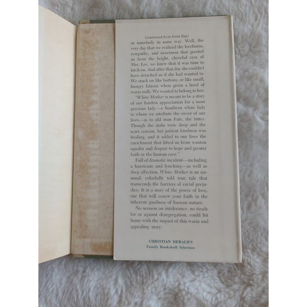 White Mother by Jessie Bennett Sams 1957 1st Edition HC DJ Vtg True Story Love