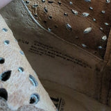 Sofft Brooklee Perforated Light Brown Suede Leather Ankle Booties Size 6.5