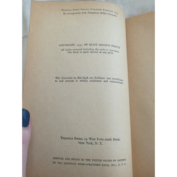 Now Voyager Olive Higgins Prouty 1943 Triangle Books Film Tie-In Ed HC DJ Vtg
