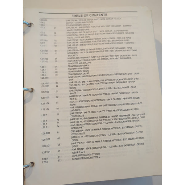 New Holland TN60A TN70A Tractors Service Parts Catalog Complete Binder