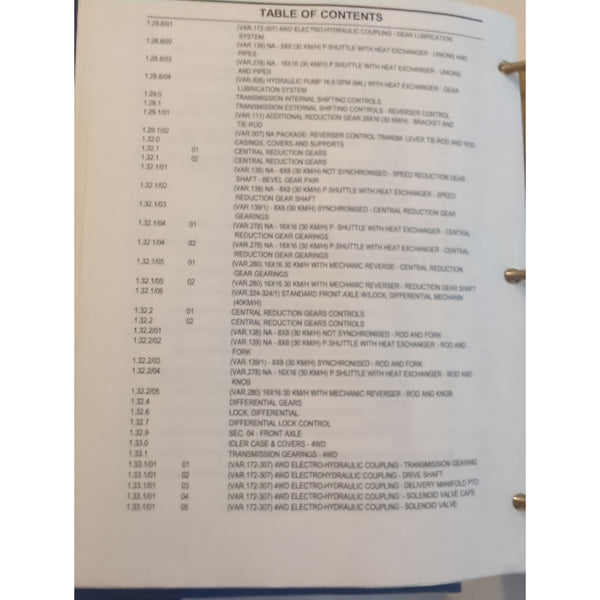 New Holland TN60A TN70A Tractors Service Parts Catalog Complete Binder
