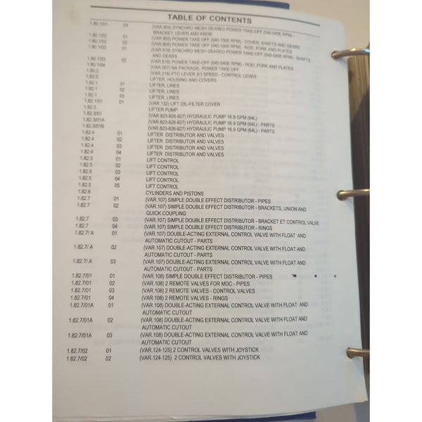 New Holland TN60A TN70A Tractors Service Parts Catalog Complete Binder