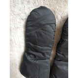 Vintage Black Alaska Wear Leather Mittens Size L Cowhide Soft Durable Usa Made
