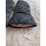Vintage Black Alaska Wear Leather Mittens Size L Cowhide Soft Durable Usa Made