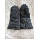 Vintage Black Alaska Wear Leather Mittens Size L Cowhide Soft Durable Usa Made