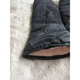 Vintage Black Alaska Wear Leather Mittens Size L Cowhide Soft Durable Usa Made