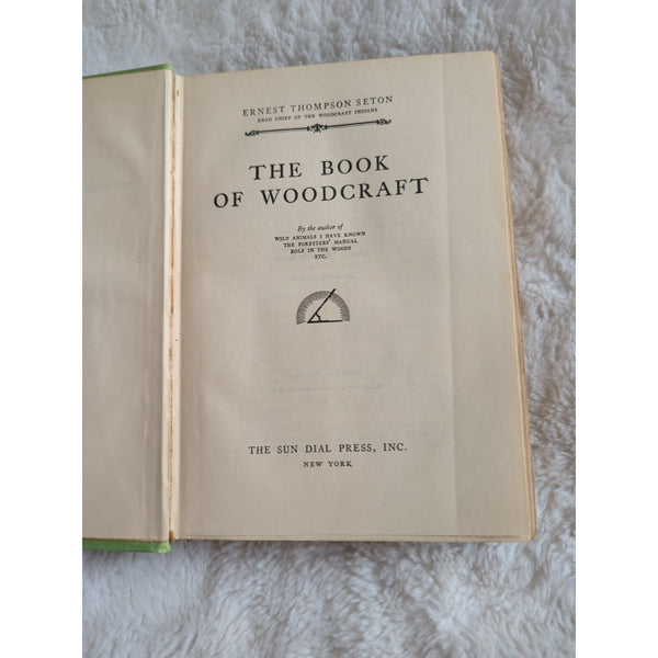 The Book Of Woodcraft Ernest Thompson Seton HC DJ 1921 Woodcraft Indians Scouts