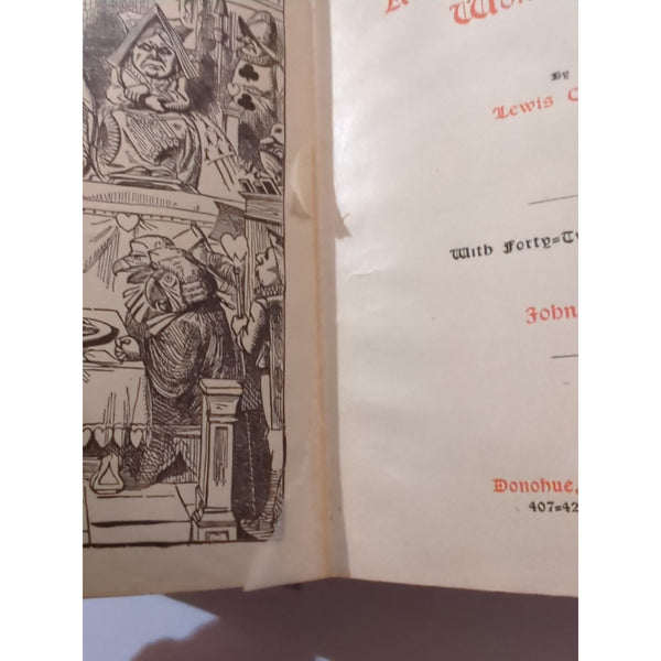 1887 Circa Alice’s Adventures in Wonderland Lewis Carroll Tenniel Illustrated HC
