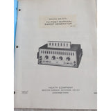 Heath Company Model SG-57A TV Post Marker Sweep Generator Operation Manual 1973
