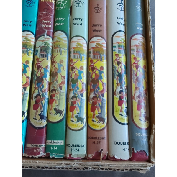 Happy Hollisters 32 Book Set Lot Hardcover Most With DJ Jerry West Doubleday Vtg