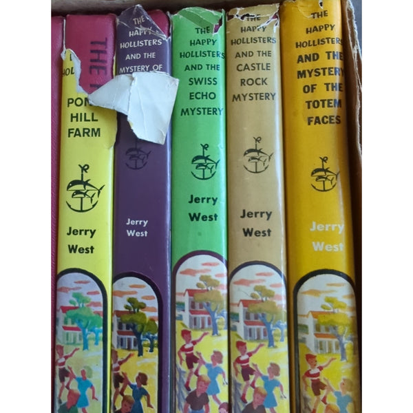Happy Hollisters 32 Book Set Lot Hardcover Most With DJ Jerry West Doubleday Vtg