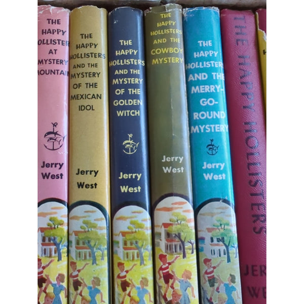 Happy Hollisters 32 Book Set Lot Hardcover Most With DJ Jerry West Doubleday Vtg