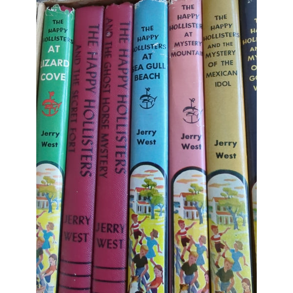 Happy Hollisters 32 Book Set Lot Hardcover Most With DJ Jerry West Doubleday Vtg