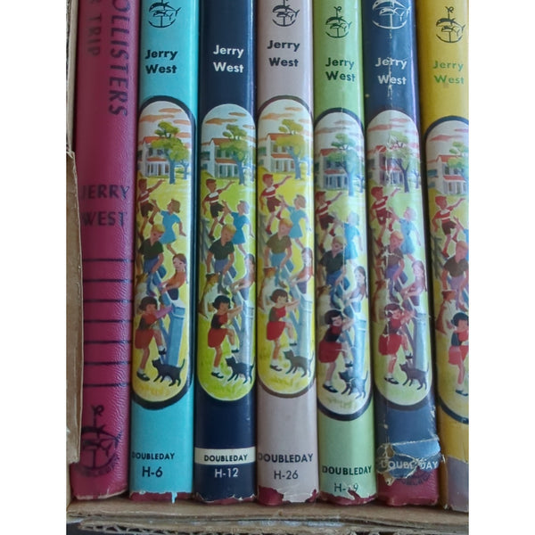 Happy Hollisters 32 Book Set Lot Hardcover Most With DJ Jerry West Doubleday Vtg