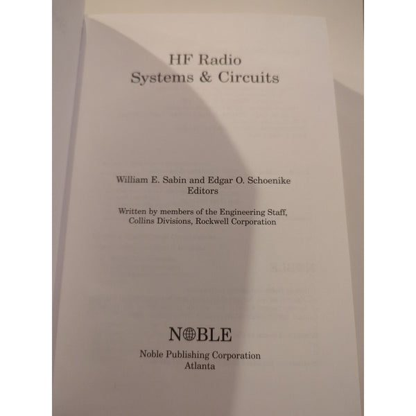 HF Radio Systems and Circuits by William E. Sabin (English) Hardcover Book 1998