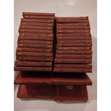 THE TUDOR SHAKESPEARE Collection Rough Cond Red Leather Macmillan 34 Vols Vtg
