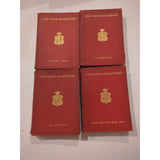 THE TUDOR SHAKESPEARE Collection Rough Cond Red Leather Macmillan 34 Vols Vtg