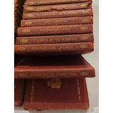 THE TUDOR SHAKESPEARE Collection Rough Cond Red Leather Macmillan 34 Vols Vtg