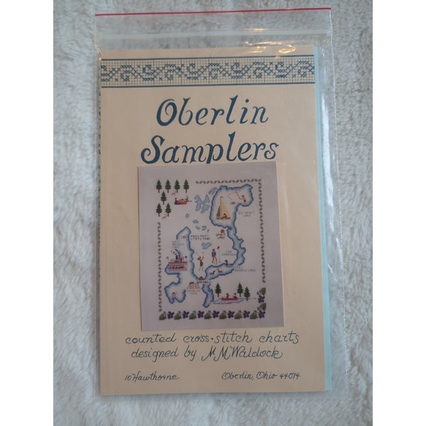 Oberlin Samplers Iowas Great Lakes Counted Cross Stitch Chart 14 CT Even Weave
