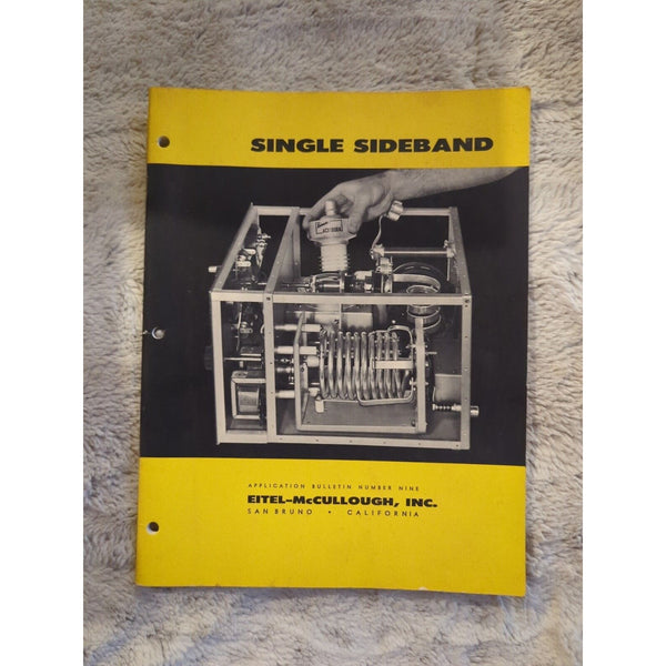 Eitel-McCullough single sideband Electron Tubes Catalog 1957 Bulletin No 9 SC