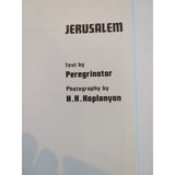 Jerusalem By Peregrinator HK Kaplanyan Boghos Kaplanian SC 1981 Ohannessian Vtg