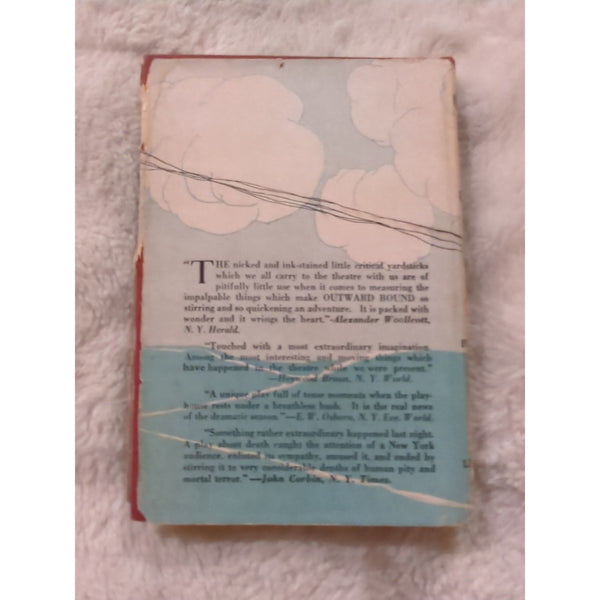 1924 Edition OUTWARD BOUND SHIP OF DEAD PEOPLE By SUTTON VANE SCARCE DJ HC Vtg