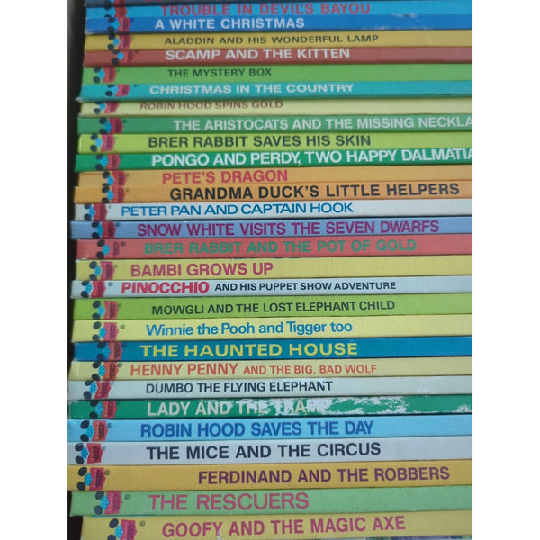 Lot of 62 Disney HC Books Wonderful World of Reading Lot Of Classics Vtg 1980s