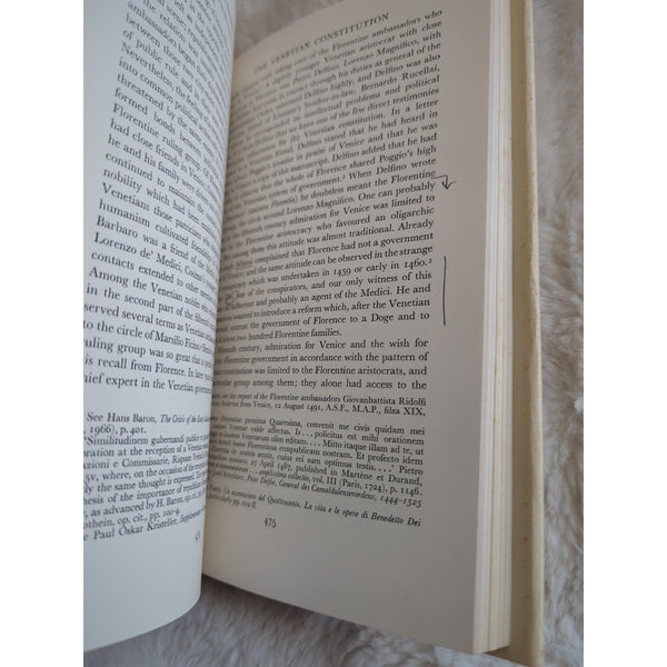 RUBINSTEIN, NICOLAI Florentine studies politics and society in Renaissance HC DJ