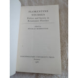 RUBINSTEIN, NICOLAI Florentine studies politics and society in Renaissance HC DJ