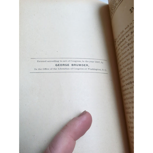 1879 German Cookbook Koch Buch fur die Deutschen in Amerika by Henriette Davidis